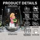 New Mom,New baby,Love - New Mom And Baby You’re Doing A Great Job Mommy - Personalized Stemless Wine Glass