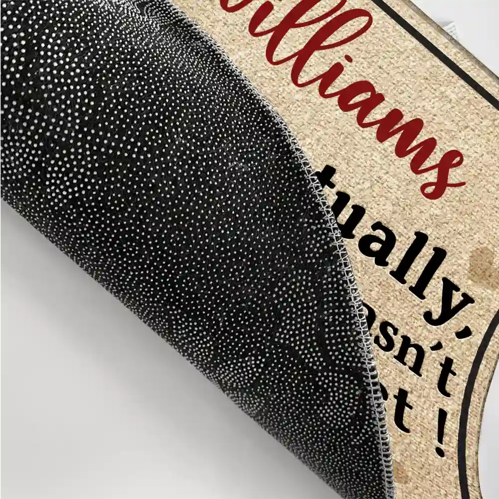 Gift For Couples, Funny - New Version Couple Eventually He Just Hasn‘t Asked Yet - Personalized Doormat