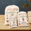 Funny,Christmas,Gift For Kids,Pet Lovers - Nice List Certificate - Personalized Favor Bag
