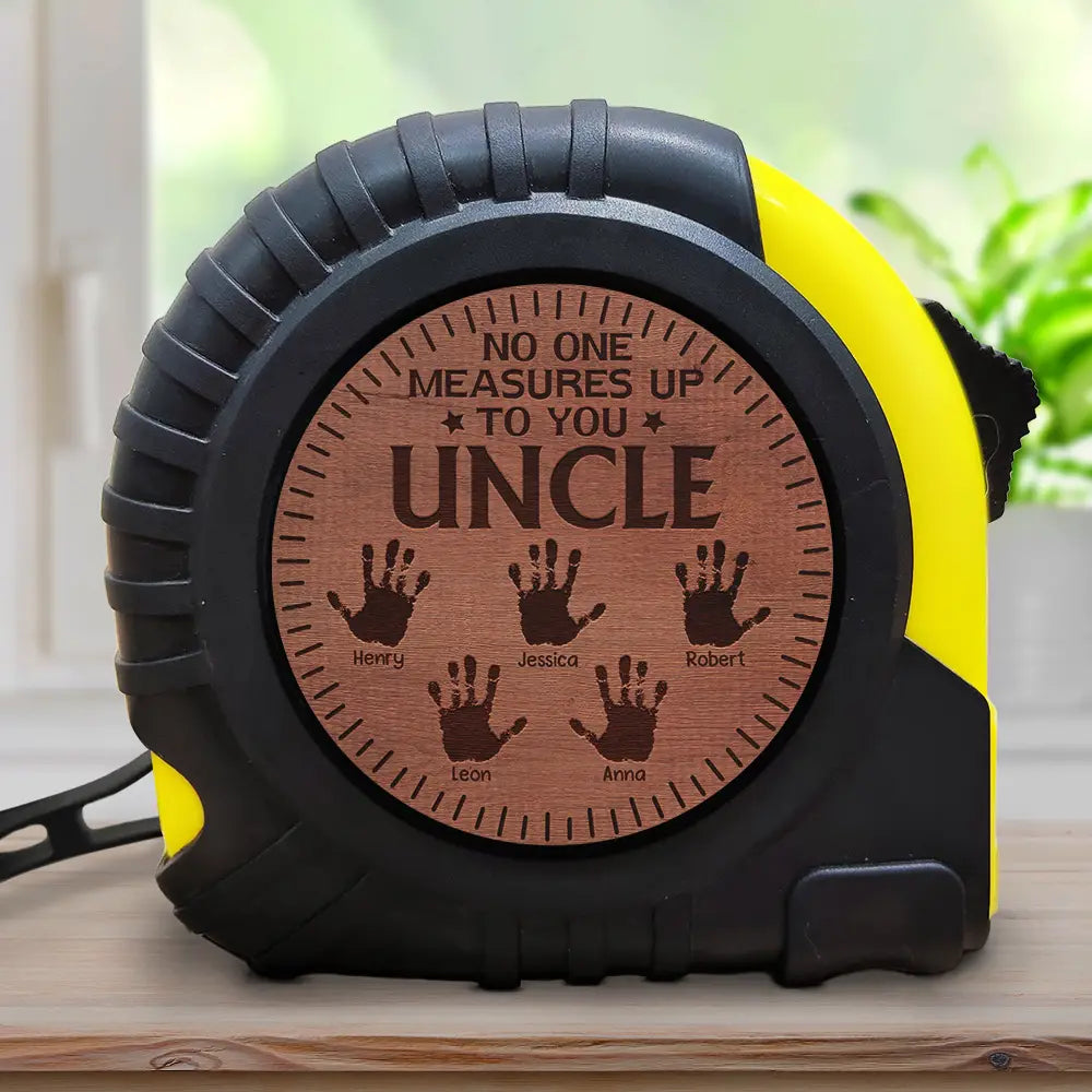 Gift For Father,Happy,Gift For Grandpa,Gift For Husband - No One Measures Up To You Dad - Personalized Tape Measure