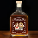 Gift For Bestie,Gift For Sisters,Gift For Women,Gifts For Colleagues,Happy - No One Will Ever Be As Entertained By Us As Us - Personalized Whiskey Bottle