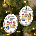 Gift For Bestie,Gift For Sisters,Gift For Women,Gifts For Colleagues,Funny,Christmas - No One Will Ever Be As Entertained By Us As Us Bestie - Personalized Circle Ceramic Ornament