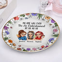 Gift For Bestie, Gift For Sisters, Gift For Women, Gifts For Colleagues, Funny - No One Will Ever Be As Entertained By Us As Us Bestie - Personalized Round Ring Dish