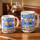 Parents, Gift For Grandparents, Funny - No Returns Or Refunds Pixel Art Kids - Personalized White Edge-to-Edge Mug 