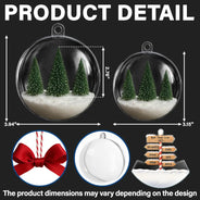 Family, Christmas, Happy - North Pole Family Name - Personalized 3D Acrylic Ball Ornament