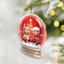 Gift For Bestie, Gift For Women, Christmas, Happy - Not Sisters By Blood But Sisters By Heart 3D Effect Besties - Personalized Custom Shaped Acrylic Ornament