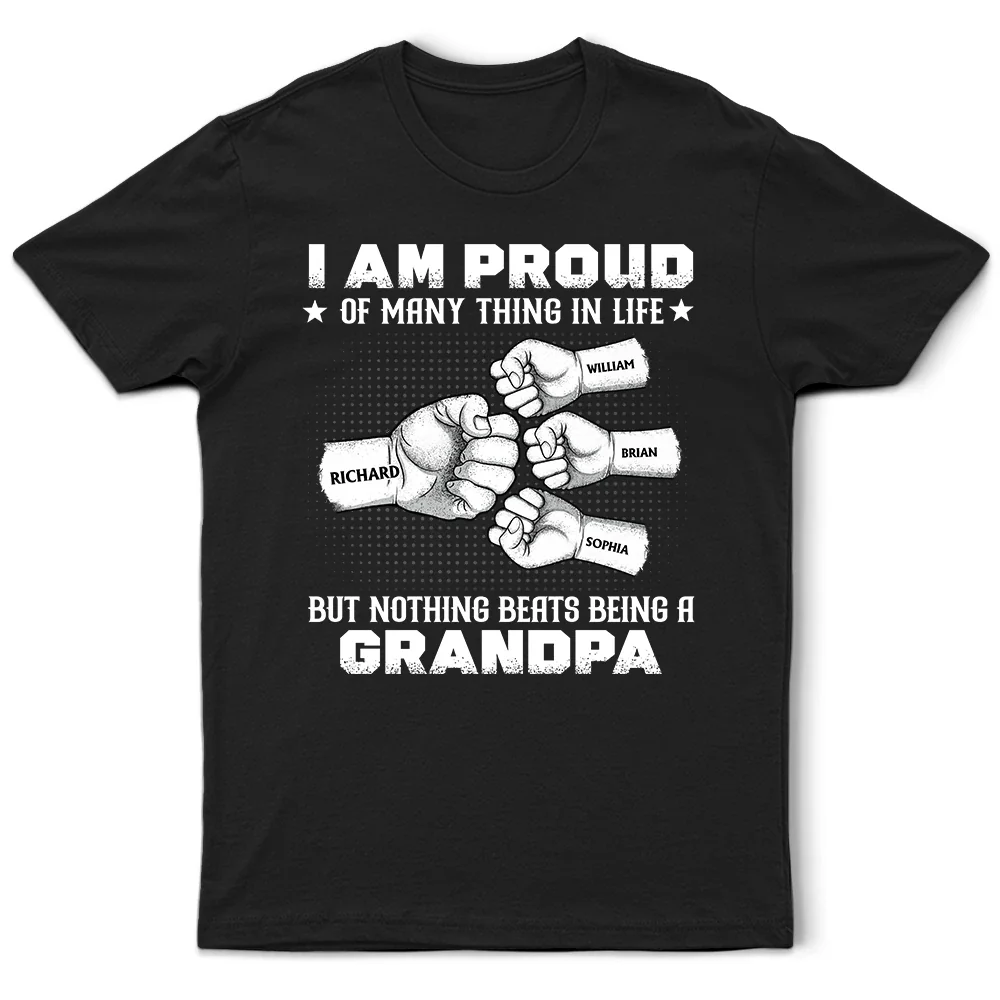 Nothing Beats Being A Grandpa Papa - Personalized T Shirt