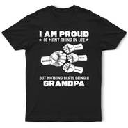 Gift For Father, Gift For Grandpa, Happy - Nothing Beats Being A Grandpa Papa - Personalized T Shirt