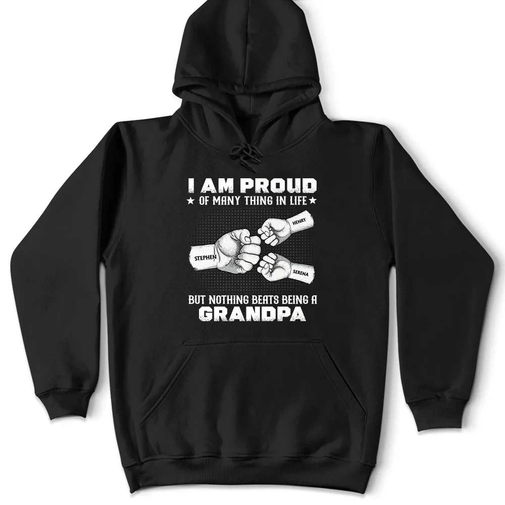 Gift For Father, Gift For Grandpa, Happy - Nothing Beats Being A Grandpa Papa - Personalized T Shirt