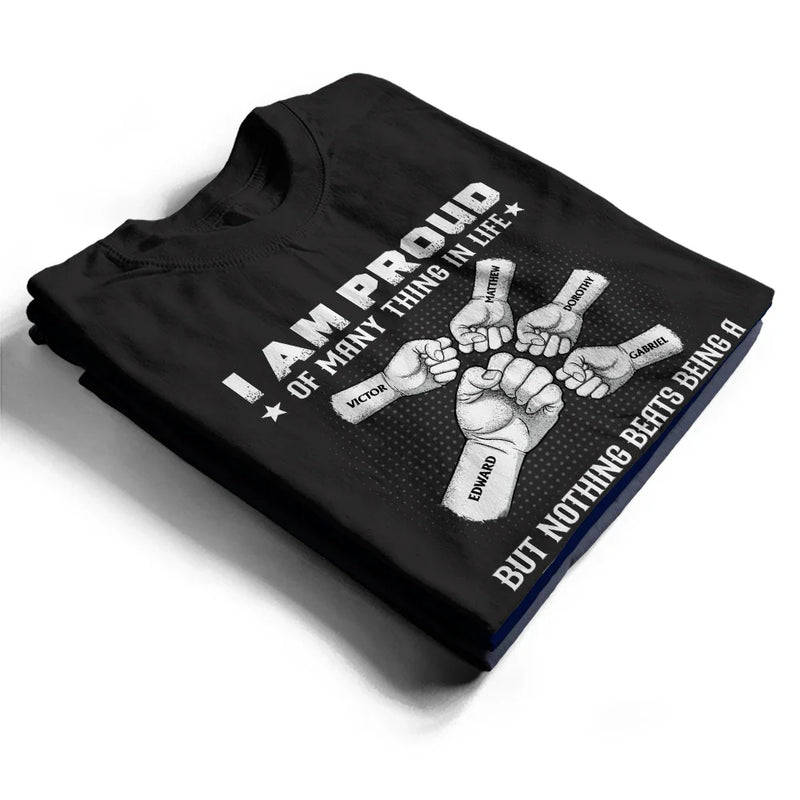 Gift For Father, Gift For Grandpa, Happy - Nothing Beats Being A Grandpa Papa - Personalized T Shirt