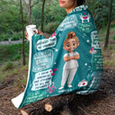 Nurse, Gift For Women, Gift For Men, Happy - Nurse Daily Affirmations - Personalized Fleece Blanket, Sherpa Blanket