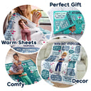 Nurse, Gift For Women, Gift For Men, Happy - Nurse Daily Affirmations - Personalized Fleece Blanket, Sherpa Blanket