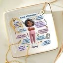 Nurse,Gift For Women,Gift For Men - Nurse Daily Affirmations - Personalized Ring Dish