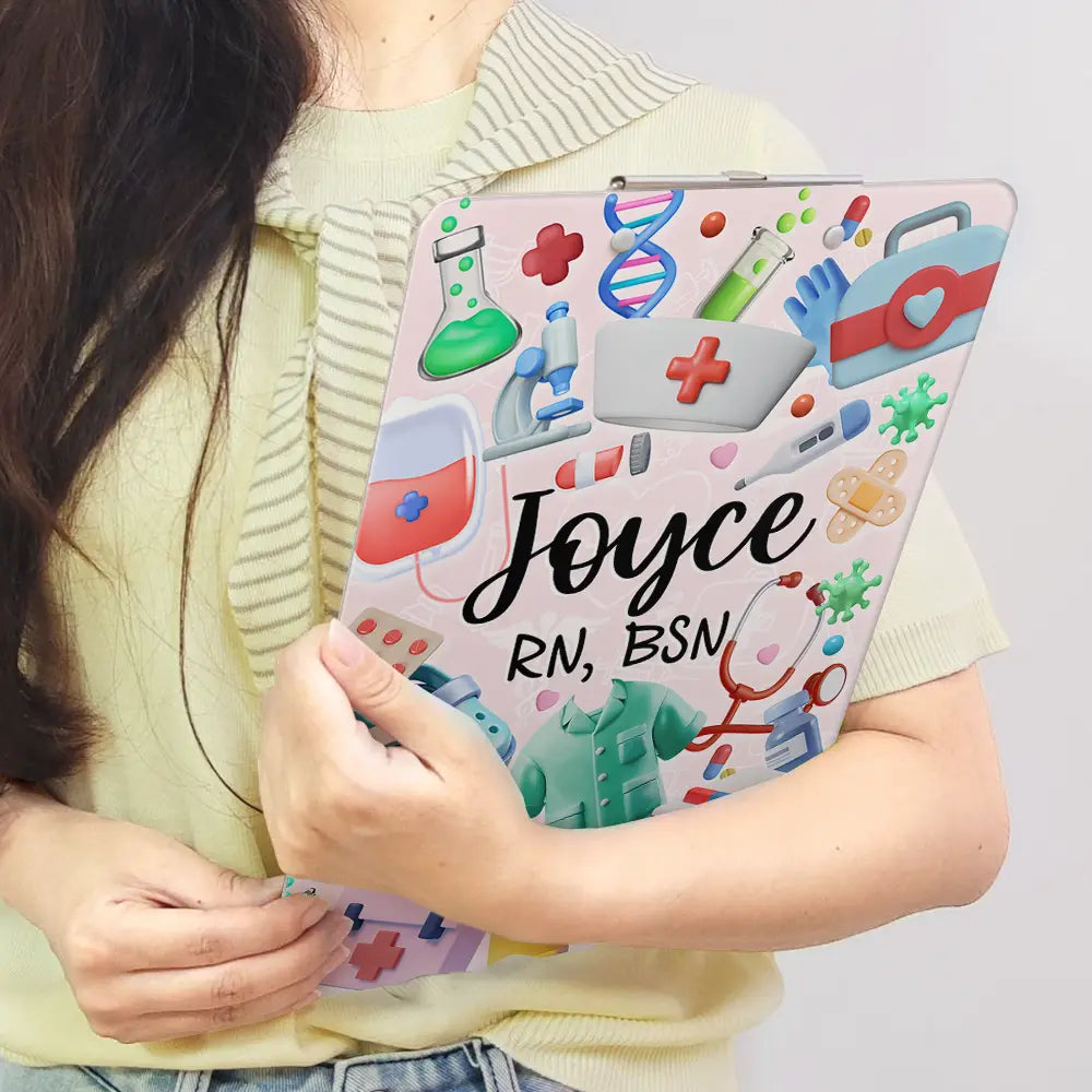 Nurse, Happy - Nurse Life - Personalized Acrylic Clipboard