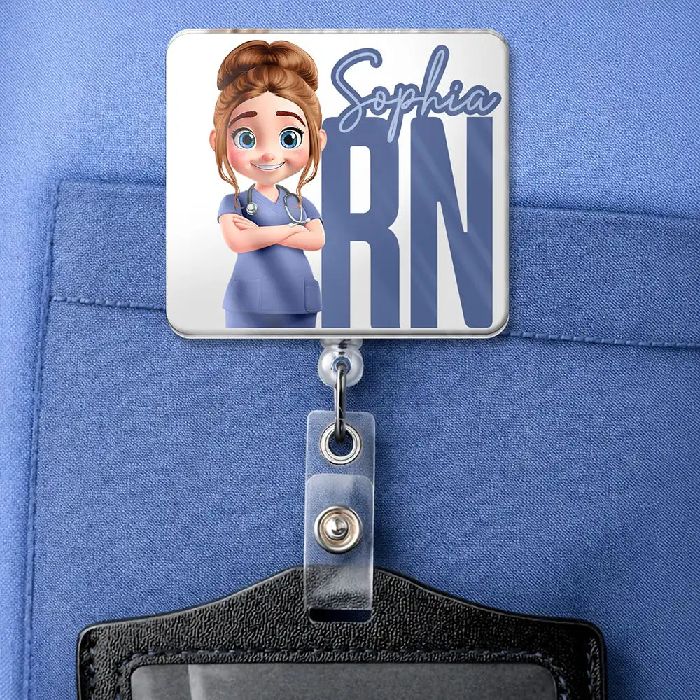 Nurse Life Job Title - Personalized Badge Reel
