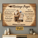 Old Couple Marriage Prayer Custom Poster, Gifts For Wedding, Anniversary, Birthday, Grandparents' Day Gift