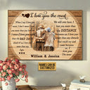 Old Couple I Love You The Most Custom Poster, Gifts For Wedding, Anniversary, Birthday, Grandparents' Day Gift