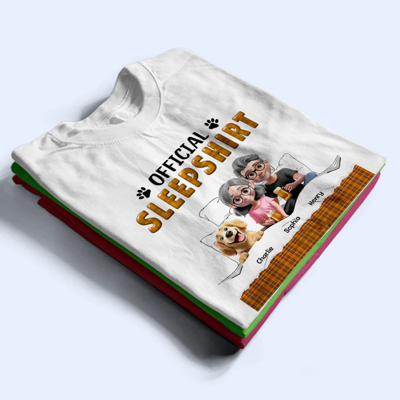Dog Couple, Dog Lovers, Funny - Official Sleepshirt 3D Effect - Personalized T Shirt