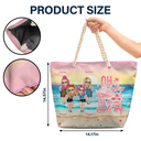 Gift For Bestie,Best friends' Hobby,Summer,Beach - Oh Ship, It’s A Girl’s Trip - Personalized Beach Bag
