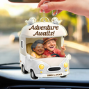 Old Couples,Gift For Wife,Gift For Husband,Camping,Happy - Old Couple Camping Partners For Life - Personalized Acrylic Car Hanger