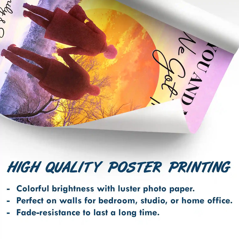 Gift For Couples,Old Couples,Love - Old Couple I Want To Hold Your Hand At 80 Say We Made It - Personalized Poster