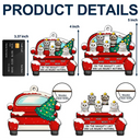 Cat Lovers,Cat Mom,Cat Dad,Funny,Christmas - On The Naughty List - Personalized 2-Layered Wooden Ornament