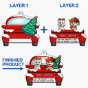 Cat Lovers,Cat Mom,Cat Dad,Funny,Christmas - On The Naughty List - Personalized 2-Layered Wooden Ornament