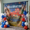 Independence Day,Happy,America 250th,Gift For Women,Gift For Men,Gift For Yourself,Christian,Family,Veteran,Devoted - One Nation Under God 250 Years Of Grace - Personalized Backdrop