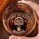 Gift For Husband,Gift For Men,Gift For Grandpa,Gift For Father,Happy - Only The Best Dads Get Promoted To Grandpa - Personalized Engraved Whiskey Glass