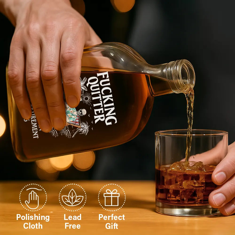 Funny,Retirement,Parents,Gift For Yourself,Gift For Women,Gift For Men,Gift For Grandparents,Gifts For Colleagues - Oops I Mean Happy Retirement - Personalized Whiskey Bottle