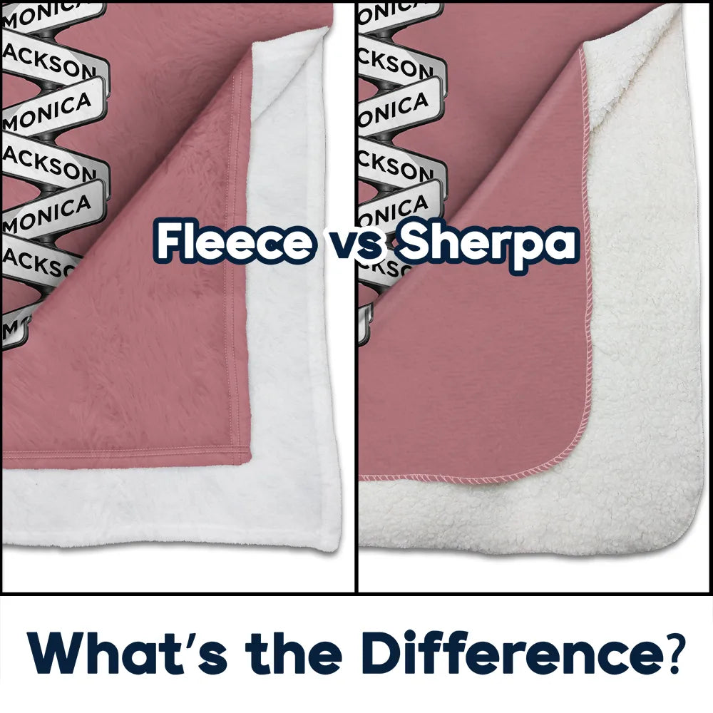 Gift For Couples,Gift For Husband,Gift For Wife,Old Couples,Parents,Gift For Mother,Gift For Father,Gift For Sibling,Gift For Sisters,Gift For Brothers,Family,Love - Our Love Keepsake - Personalized Fleece Blanket, Sherpa Blanket