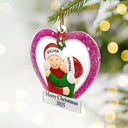 Christmas,Gift For Couples,Engaged,Wedding,Married ,Love - Our 1st Christmas Kisses Couple - Personalized Custom Shaped Acrylic Ornament