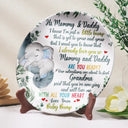 New Dad,New Mom,New baby - Our Adventures Are About To Start - Personalized Ceramic Plate