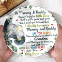 New Dad,New Mom,New baby - Our Adventures Are About To Start - Personalized Ceramic Plate