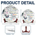 New Dad,New Mom,New baby - Our Adventures Are About To Start - Personalized Ceramic Plate