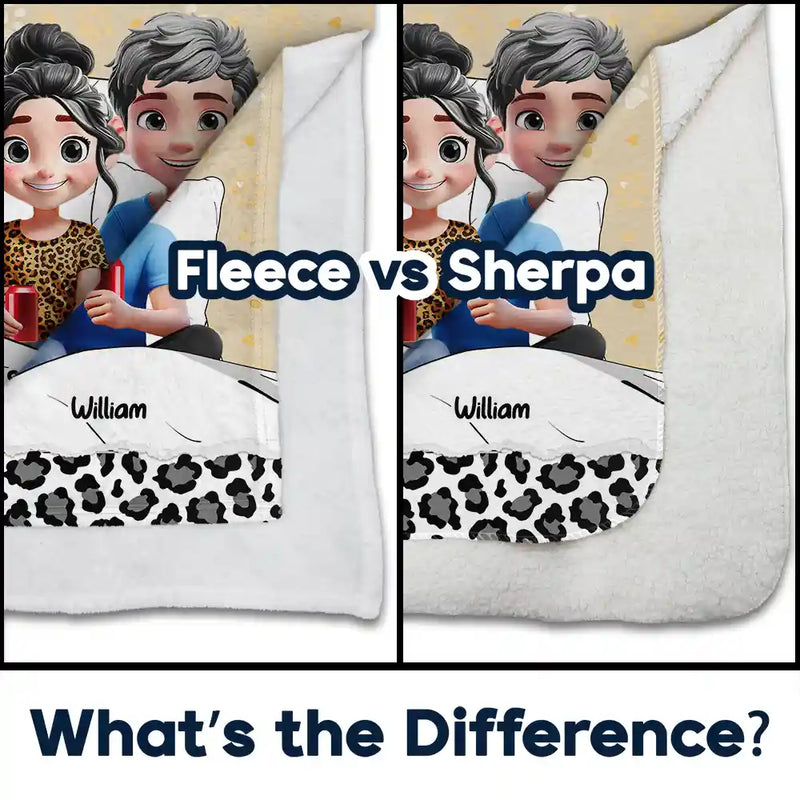 Gift For Couples,Gift For Husband,Gift For Wife,Gift For Boyfriend,Gift For Girlfriend,Dog Lovers,Dog Mom,Dog Dad,Dog Couple,Pet Lovers,Pet Mom,Pet Dad,Pet Couple,Love - Our Dog Cuddling Blanket - Personalized Fleece Blanket, Sherpa Blanket