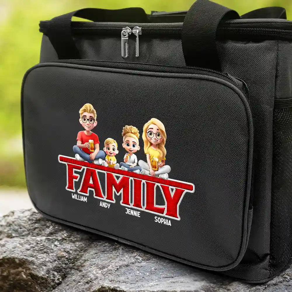 Gift For Couples,Gift For Husband,Gift For Wife,Married ,Parents,Gift For Yourself,Gift For Women,Gift For Men,Gift For Father,Dad - Daughters (Young),Dad - Sons,Dad - Children,Gift For Mother,Mom - Daughters (Young),Mom - Sons,Mom - Children,Love - Our Family - Embroidery Text Effect Printed, Personalized Lunch Bag, Cooling Tote
