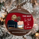 Christmas,Gift For Couples,Engaged,Wedding,Married ,Love - Our First Christmas Married Couple - Personalized 2-Layered Wooden Ornament