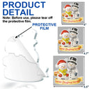 Gift For Couples,Old Couples,Gift For Women,Gift For Men,Gift For Husband,Gift For Wife,Love,Christmas,Gift For Boyfriend,Gift For Girlfriend - Our First Christmas Together Snowman Couple Ceramic Effect - Personalized Custom Shaped Acrylic Ornament