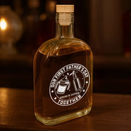 Gift For Father,New Dad,Non-Eng,Icon,Adorable - Our First Father's Day Together - Personalized Whiskey Bottle