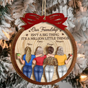 Happy,Gift For Bestie,Gifts For Colleagues,Christmas - Our Friendship Isn’t A Big Thing - Personalized 2-Layered Wooden Ornament