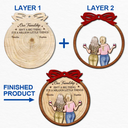 Happy,Gift For Bestie,Gifts For Colleagues,Christmas - Our Friendship Isn’t A Big Thing - Personalized 2-Layered Wooden Ornament