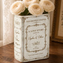 Top Market,Wedding Anniversary,Romantic,Gift For Couples,Custom Text - Our Greatest Chapter Couple - Personalized Ceramic Book Vase