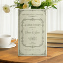 Top Market,Wedding Anniversary,Romantic,Gift For Couples,Custom Text - Our Greatest Chapter Couple - Personalized Ceramic Book Vase