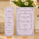 Top Market,Wedding Anniversary,Romantic,Gift For Couples,Custom Text - Our Greatest Chapter Couple - Personalized Ceramic Book Vase