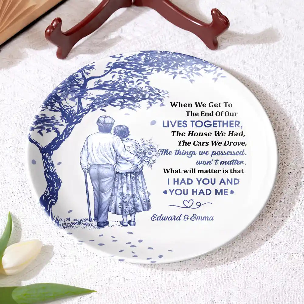 Gift For Couples,Gift For Husband,Gift For Wife,Gift For Boyfriend,Gift For Girlfriend,Love - Our Home Ain't Castle - Personalized Ceramic Plate