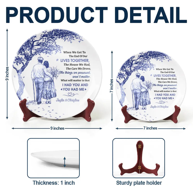 Gift For Couples,Gift For Husband,Gift For Wife,Gift For Boyfriend,Gift For Girlfriend,Love - Our Home Ain't Castle - Personalized Ceramic Plate