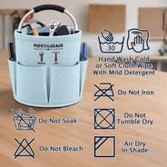 Garage,Gift For Men,Gift For Yourself,Gifts For Him,Happy,Icon,Semi-Outdoor - Garage Gift For Dad Grandpa - Personalized Kids Names Tool Bag