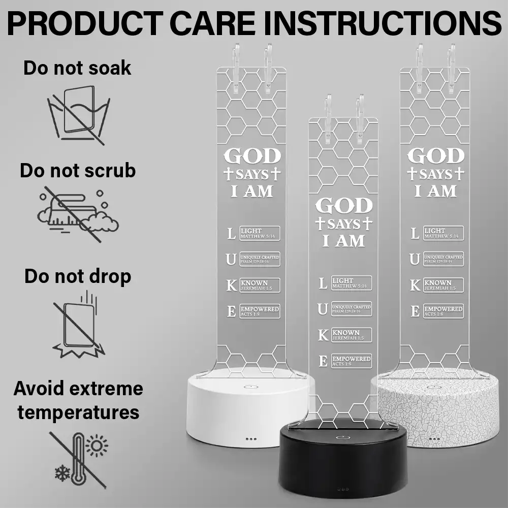 Custom Text,Gaming,Gift For Men,Gift For Yourself,Gifts For Him,Happy,Top Market - Christian Gift For Him Husband Son - Personalized God Says I Am Headphone Stand