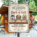 Backyard Bark & Grill - Dog Lover Gift - Personalized Custom Classic Metal Signs